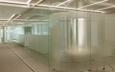 curved glass partition Primacy 90 of Premo in Consorcio de Compensación de Seguros 